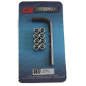 Ecrous échappement six pans creux vw