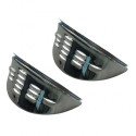 Casquettes phare avec louvres chromé