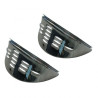 Casquettes phare avec louvres chromé