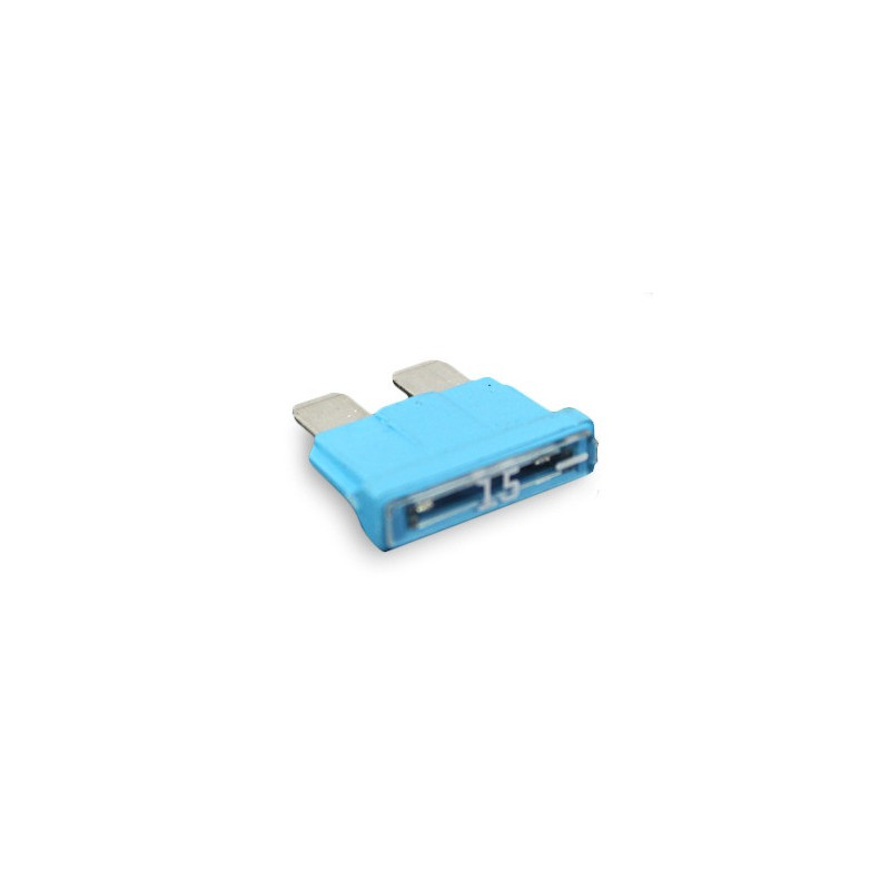 Fusible plat 15 ampères bleu clair