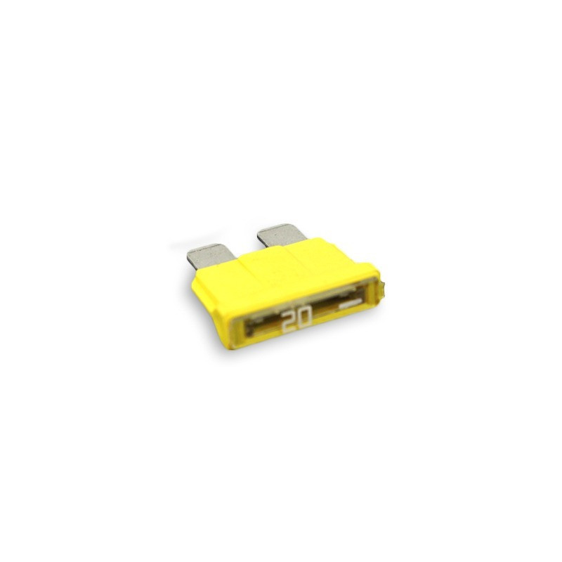 Fusible plat 20 ampères jaune