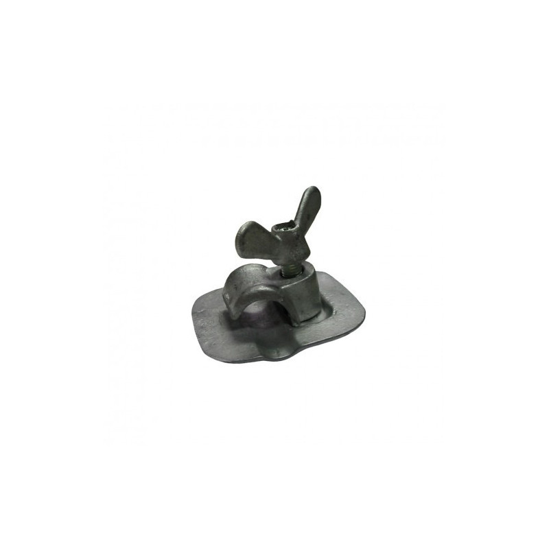 Bus rear seat clamp Bolt with wing nut and support
