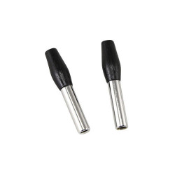 Loquet de porte chrome noir