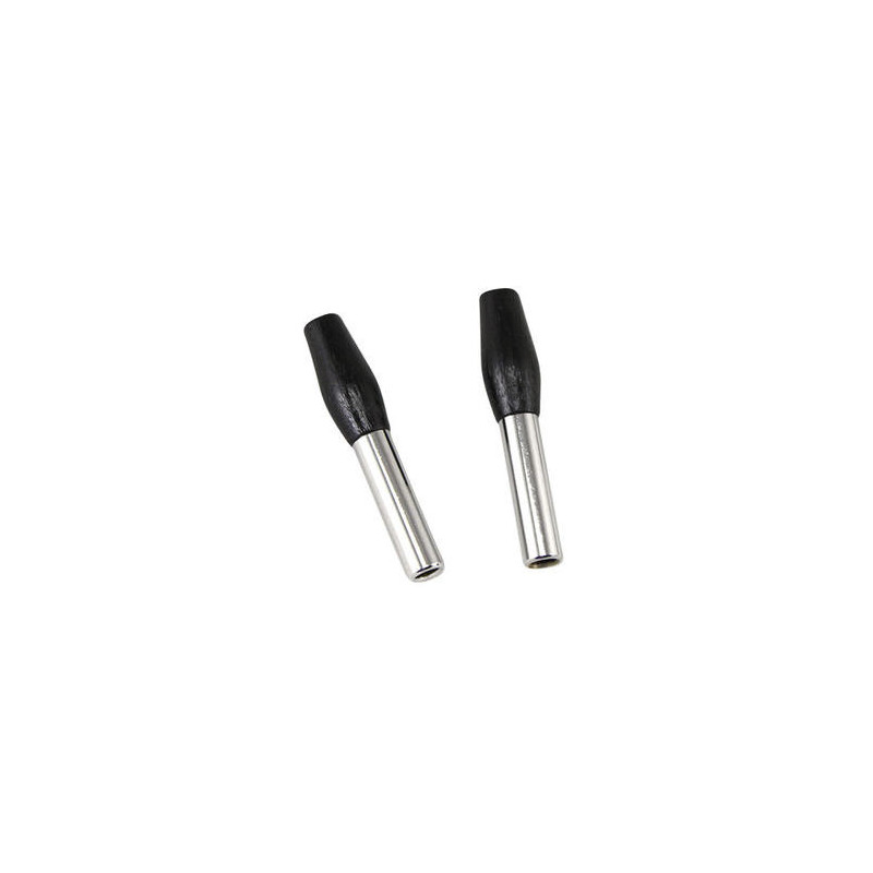 Loquet de porte chrome noir