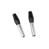 Loquet de porte chrome noir