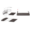 Tapis caoutchouc Double cabine arrière Combi