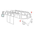 Joint pare-brise gauche Combi split Qualité supérieure