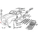 Panneau avant Karmann-Ghia de 1959 jusqu'en 1974