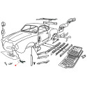 Bac aire face avant partie avant droit Karmann Ghia