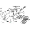 Bac aire face avant partie arrière gauche Karmann Ghia