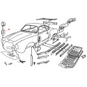 Tôle phare droite Karmann-Ghia