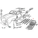 Bas de caisse central gauche Karmann-Ghia