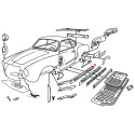 Bas de caisse arrière gauche Karmann-Ghia