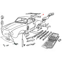 Bas de caisse arrière Karmann-Ghia