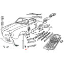 Partie longeron en bas avant droite Karmann-Ghia