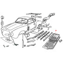 1/4 chassis droit Karmann Ghia