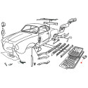Support cric arrière Karmann Ghia
