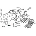 Pare-boue intérieur avant gauche Karmann-Ghia