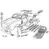 Tôle barre torsion arrière Karmann-Ghia