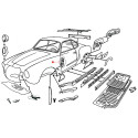Fixation charnière porte droite Karmann Ghia