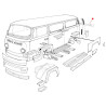 Tôle entre hayon porte moteur Baywindow jusqu'en 1971 Auto Craft