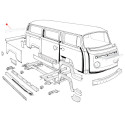 Tôle entre hayon et porte moteur Baywindow à paritr de 1971 Auto Craft