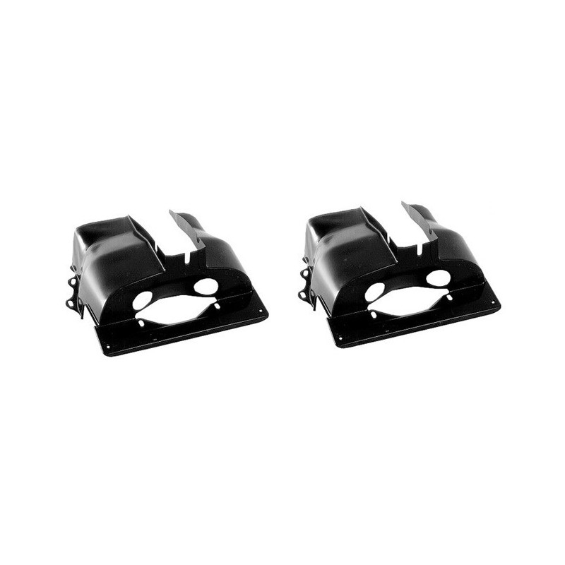 Couvre cylindre noir double admission