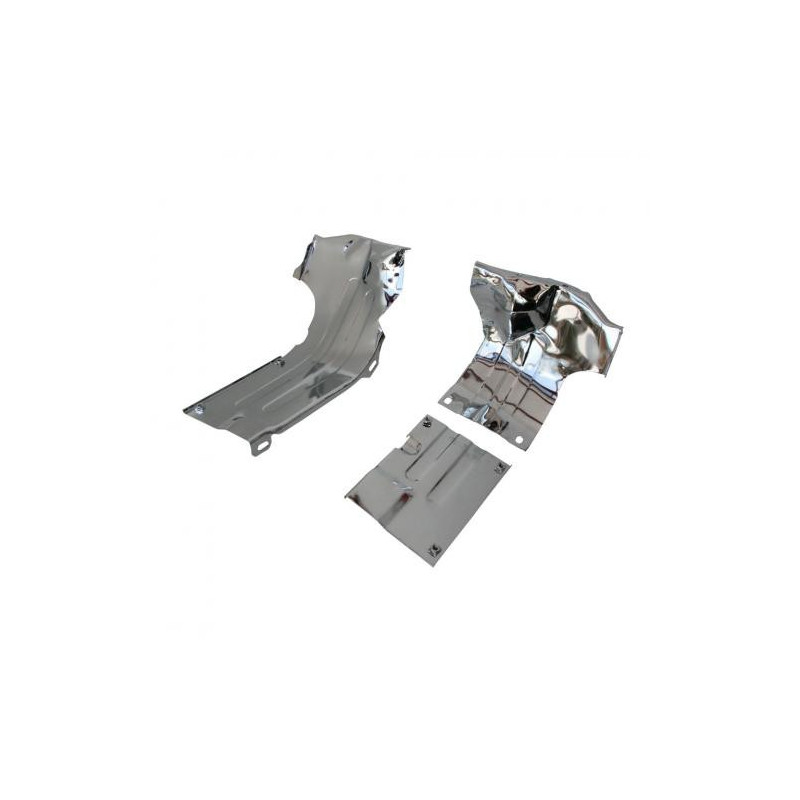 Tôle sous moteur chromée