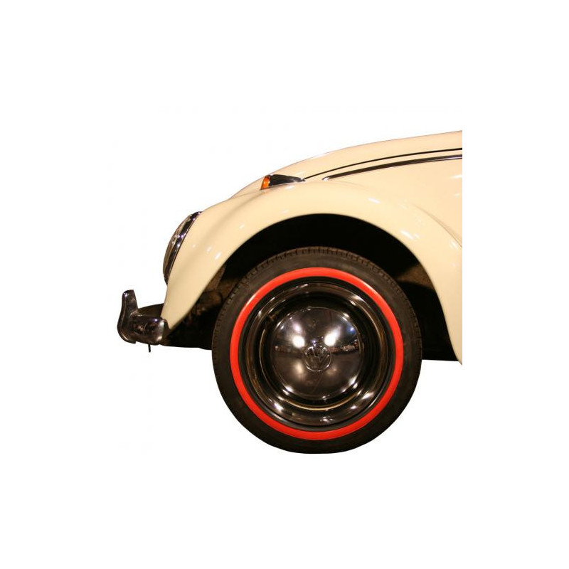 Flanc rouge étroit pour pneu 14"