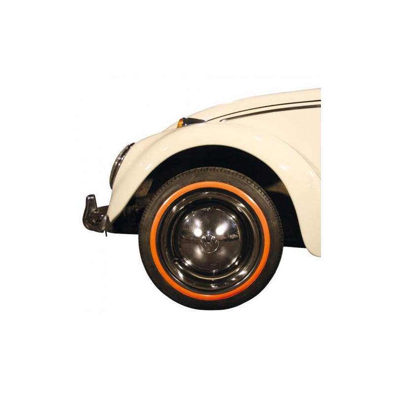 Flanc orange étroit pour pneu 14"
