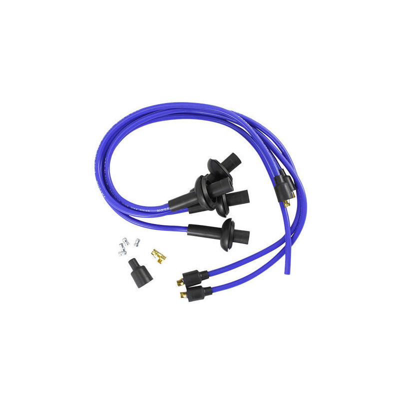 Câbles de bougies bleus 8mm