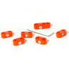 Attaches fils bougies rouges