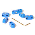 Attaches fils bougies bleus