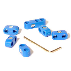 Attaches fils bougies bleus