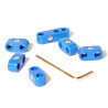 Attaches fils bougies bleus