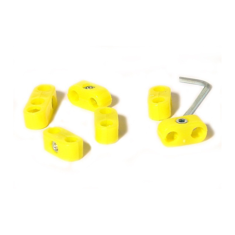 Attaches fils bougies jaunes