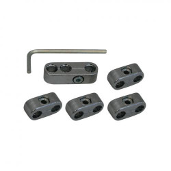 Attaches fils bougies chrome