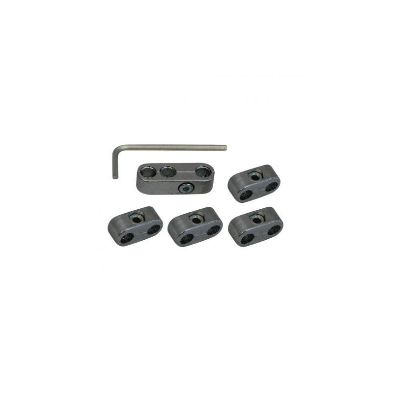 Attaches fils bougies chrome