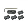 Attaches fils bougies chrome