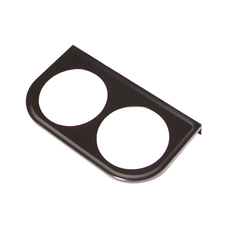 Support de manomètre 52mm sous tableau de bord 2 trous noir