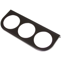 Support de manomètre 52mm sous tableau de bord 3 trous noir
