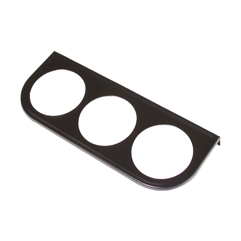 Support de manomètre 52mm sous tableau de bord 3 trous noir