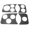 Couvre tableau de bord noir gauche 3 trous
