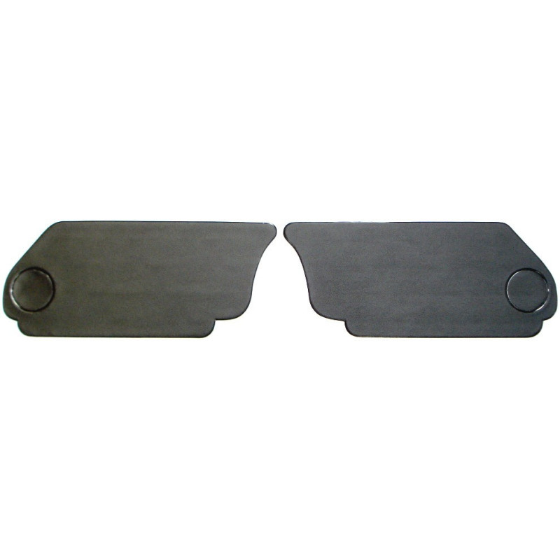set de 2 cartons noirs sous banquette arrière cox cabriolet de 1965 à 1979