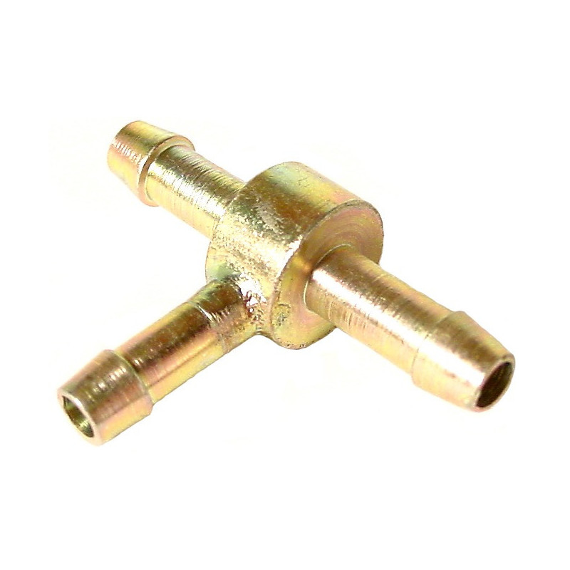 Raccord d'essence métallique en T diamètre 6mm