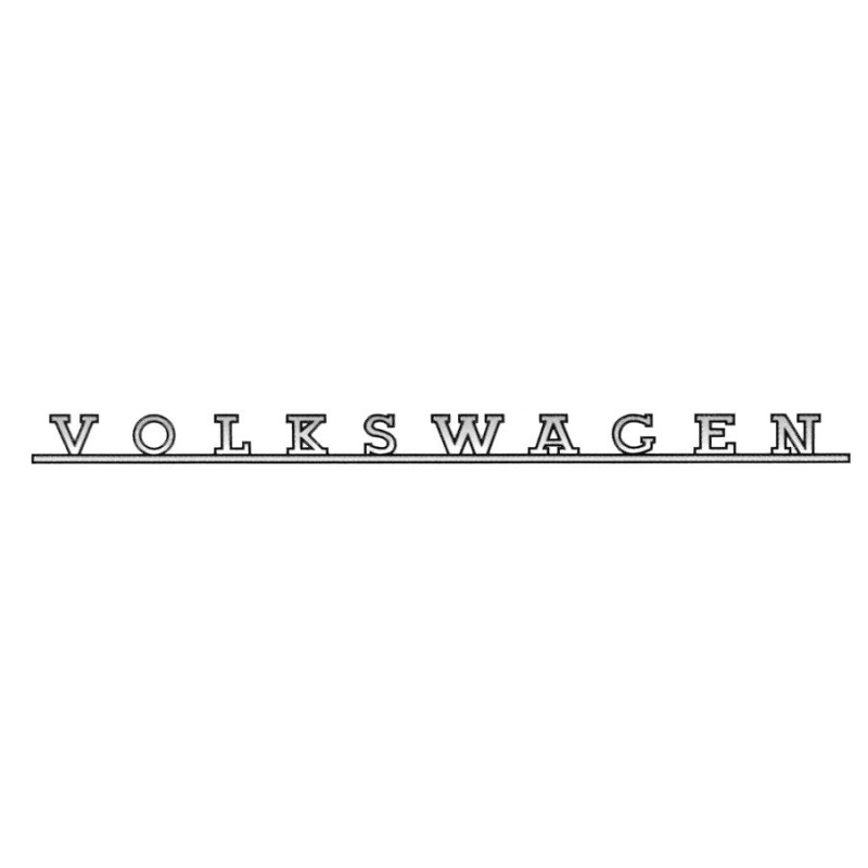 emblème VOLKSWAGEN de face arrière Combi Split jusqu'en 1967