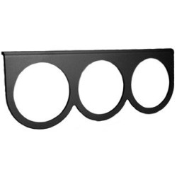 support noir sous tableau de bord de manomètre diamètre 67mm 3 trous