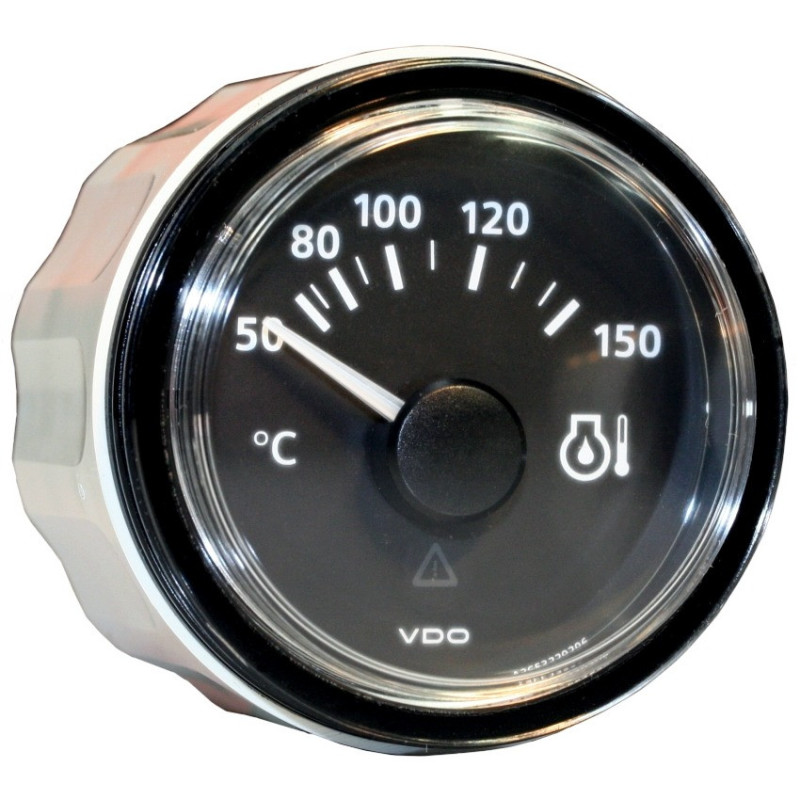 Manomètre température huile 0-150°C 52mm noir VDO