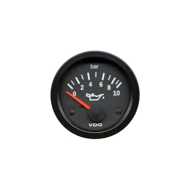 manomètre de pression d'huile 0-10 bars diamètre 52mm VDO