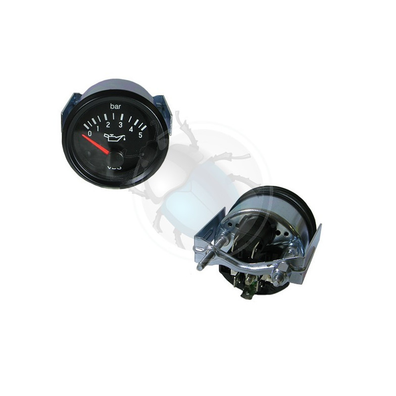 Manomètre de pression huile 0-5 bars diamètre 52 mm VDO